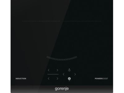 Gorenje G400 GI3201BC - Induksjonskomfyrtopp - 2 plater - Nisje - bredde: 28.3 cm - dybde: 49 cm - uten ramme, - med fasettert frontkant - svart