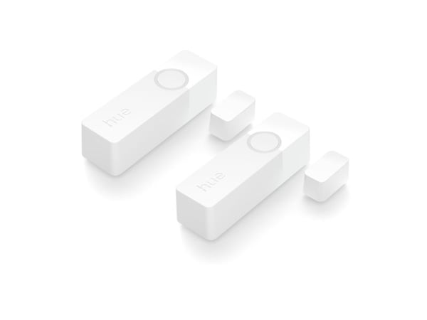 Philips Hue Secure Contact sensor - Dør- og vindusensor - trådløs - ZigBee - hvit (en pakke 2)