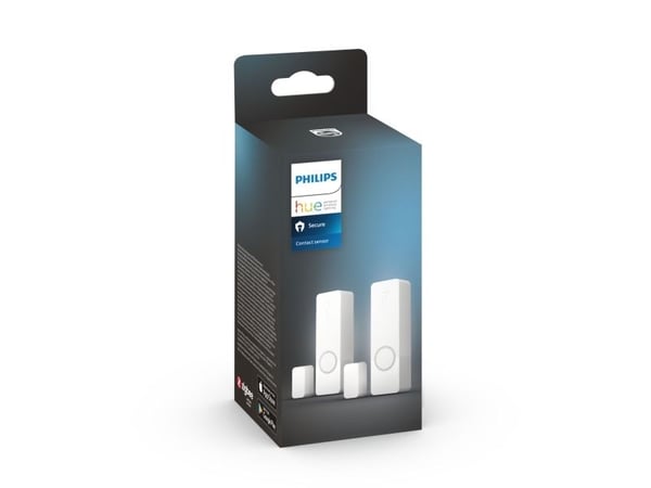 Philips Hue Secure Contact sensor - Dør- og vindusensor - trådløs - ZigBee - hvit (en pakke 2)