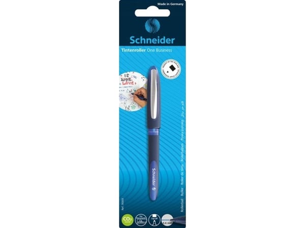 SCHNEIDER One Business kulspetspenna, blister, blå
