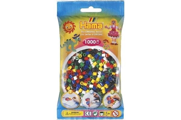 Revell Hama midi perler korall, 1000 stk 6 farger mix