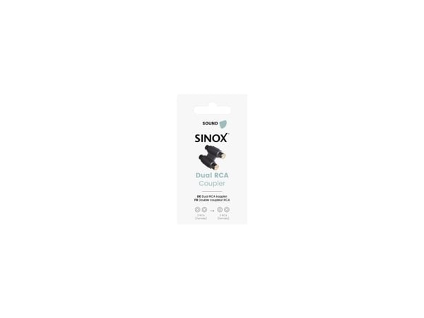 Sinox phono-adapter svart