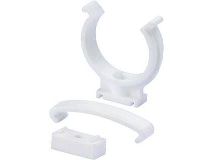 Wavin 40mm vit rörhållare - t/skruv