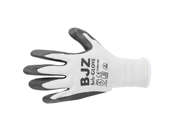 BJZ A-64483 ESD-handske ##### värmebeständig Storlek: M Polyamid , ##### Karboniserade fibrer