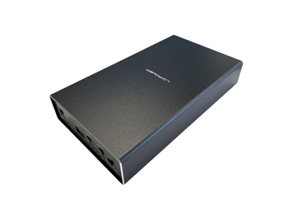 LC Power LC-DOCK-C-35-M2 - HDD / SSD-dokkestasjon - M.2 - 2 Kanal - M.2 Card (PCIe NVMe & SATA) - USB 3.2 (Gen 2x1) - svart