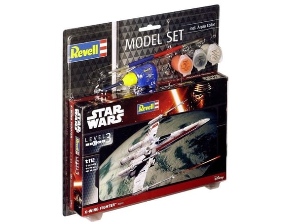 Revell Model Set X-wing Fighter, Modell av rymdfärja, Monteringssats, 1:112, X-wing, Star Wars, Avancerade