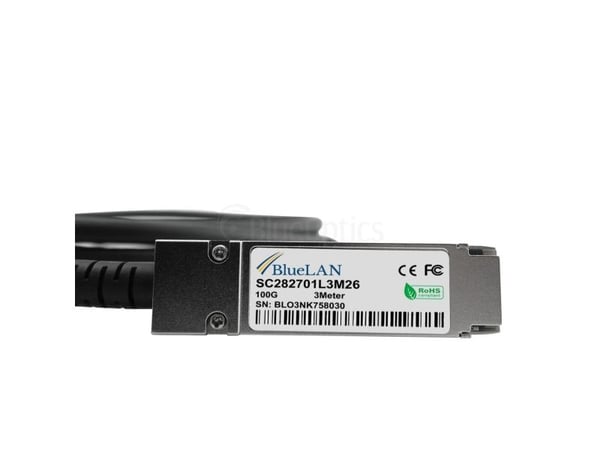 BlueOptics MCP7F00-A001R30N-BL, 1 m, QSFP28, 4xSFP28, Hankjønn/hankjønn