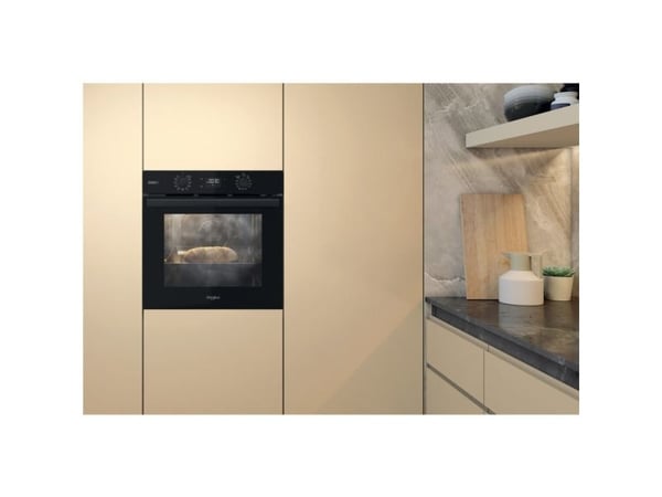 Whirlpool Elements Steam OMSR58RU1SB, Medium, Elektrisk ovn, 71 l, 71 l, Vifteaktivert, 2200 W
