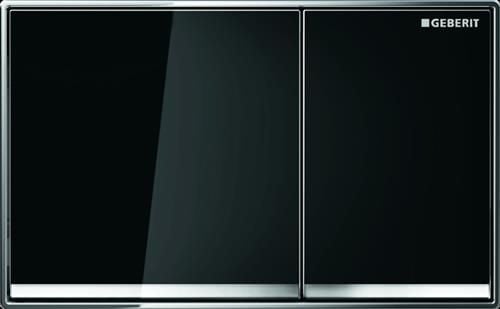 Betjeningsplade Omega 60, sort glas