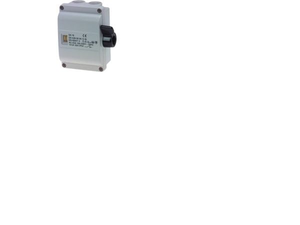 Turvakytkin 16A 6P+N+2H+JHarmaa, musta lukittava kahva4XM25+2XM16 7.5kW IP54