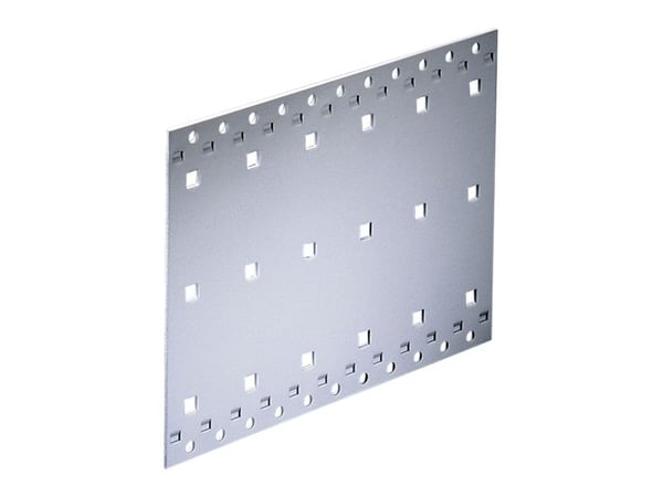 Schroff 34560-193, Sidpanel, Rostfritt stål, Silver