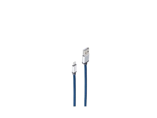 shiverpeaks BS14-50019, 0,9 m, Lightning, USB A, Hankjønn, Hankjønn, Blå