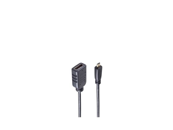 shiverpeaks BS10-01003 HDMI-kaapeli 0,25 m HDMI tyyppi A (vakio) HDMI tyyppi D (mikrofoni) Musta (BS10-01003)