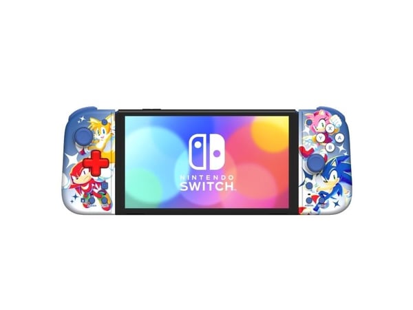Hori Split Pad Compact Sonic, Pad-ohjain, Nintendo Switch, Nintendo Switch OLED, D-pad, Turbopainike, Sininen, 59 mm, 164 mm