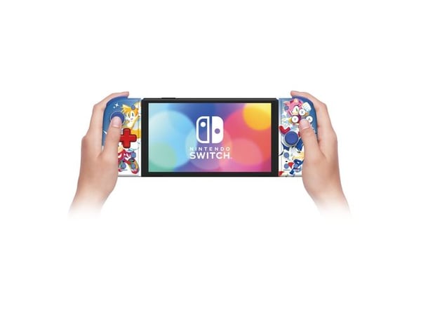 Hori Split Pad Compact Sonic, Pad-ohjain, Nintendo Switch, Nintendo Switch OLED, D-pad, Turbopainike, Sininen, 59 mm, 164 mm