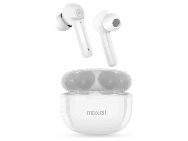 Maxell Dynamic+ trådløse hovedtelefoner med opladningsetui Bluetooth hvid