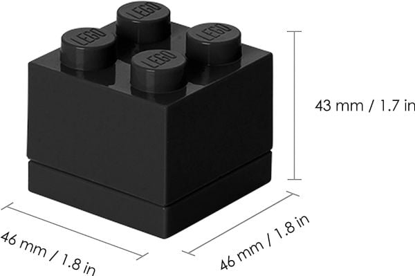 LEGO Storage Brick 4 - Förvaringsbox - svart