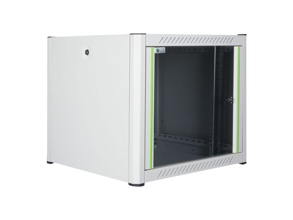 Lanview by Logon - Rack skap - 60 x 56, pro - veggmonterbar - hvit, RAL 7035 - 12U - 19"