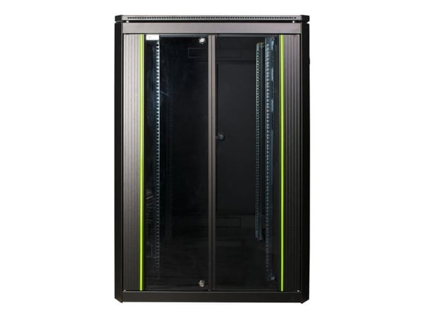 Lanview by Logon Data Line - Rack skap - 800 x 800 mm, data line - free-standing - svart, RAL 9005 - 22U - 19"