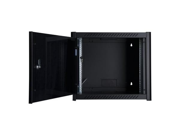 Lanview by Logon - Rack skåp - 60 x 56 - väggmontering - svart, RAL 9005 - 9U - 19"