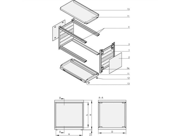 SCHROFF RATIOPAC AIR 19" 3/4U 84HP 315D - racktilbehør - 4 HE (24571585)