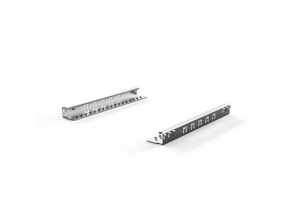 Schroff 23130-118, Rackskinnesett, Stål, Aluminium, 2 stykker