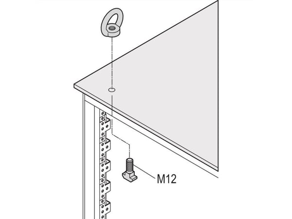 SCHROFF løfteører KIT M12 (4 stk/kit) (23130072)