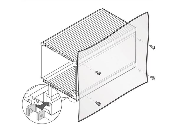 Schroff 21100289 19 tuumaa Asennusmateriaali