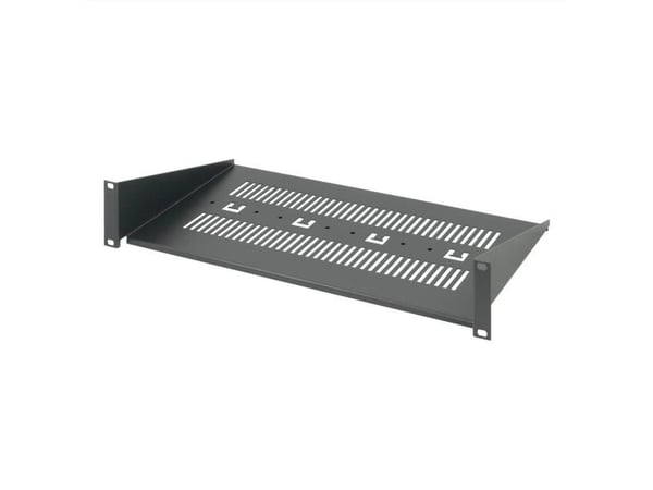 SCHROFF 19" hylle 2U 238 dyp RAL7021 (20118784)