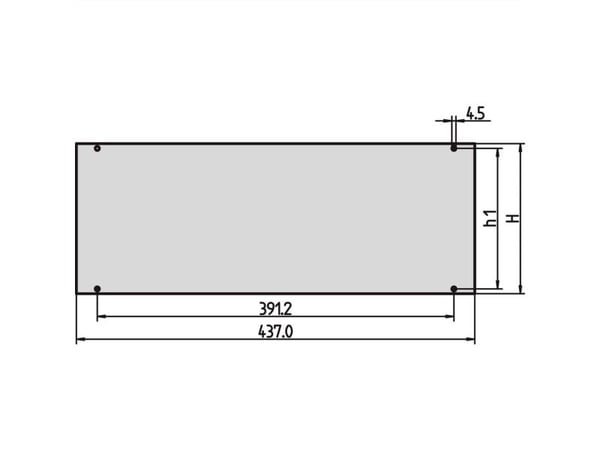 SCHROFF total frontpanel - FRONTPLATE 3HE (30828058)
