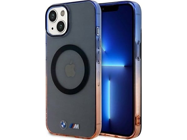 BMW BMHMP14SHTGE hardcase Gradient Bumper MagSafe for iPhone 14 6,1" - grå/grå