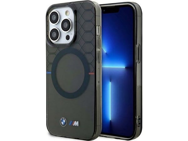 BMW Case BMHMP14XHGPK til iPhone 14 Pro Max 6,7" grå/grå harddeksel mønster MagSafe