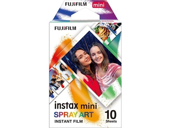 Fujifilm Instax Mini Spray Art - värillinen pikakuvafilmi - ISO 800 - 10 laukausta