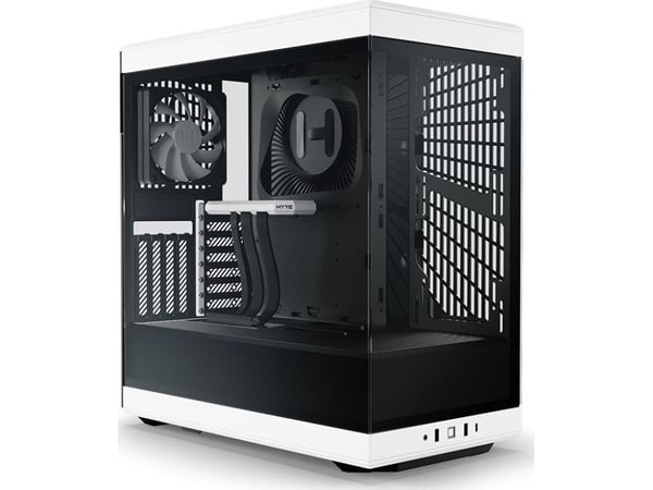 HYTE Y40 - Mid tower - ATX - sidepanel med vindu (herdet glass) - ingen strømforsyning (ATX) - hvit - USB/lyd