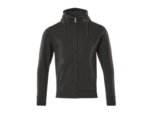 MASCOT 51590-970-09-2XL, Hettegenser, Kvinne, Sort, XXL, 2 lommer, Bomull, Polyester