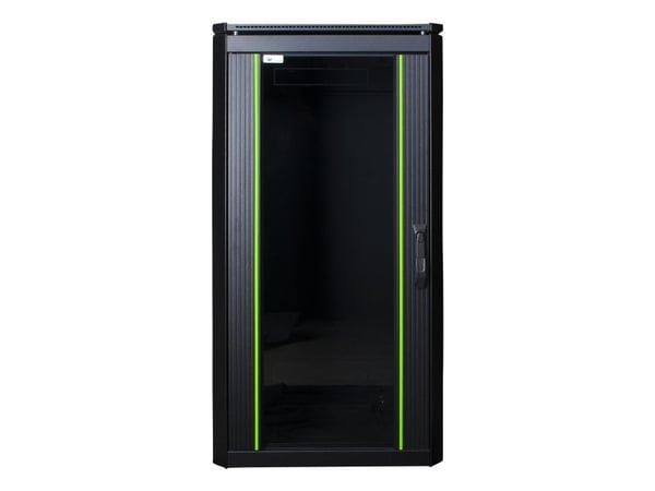 Lanview by Logon Data Line - Rack skap - 600 x 600 mm, data line - free-standing - svart - 22U - 19"