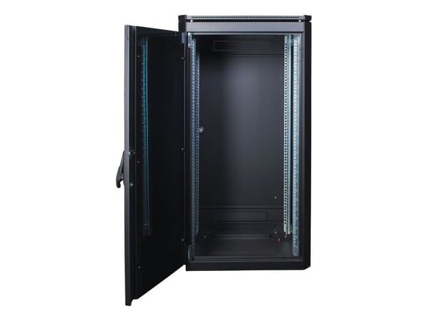 Lanview by Logon Data Line - Rack skap - 600 x 600 mm, data line - free-standing - svart - 22U - 19"