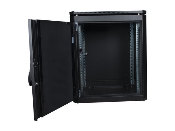 Lanview by Logon - Rack skap - 600 x 600 mm, data line - free-standing - svart, RAL 9005 - 12U - 19"