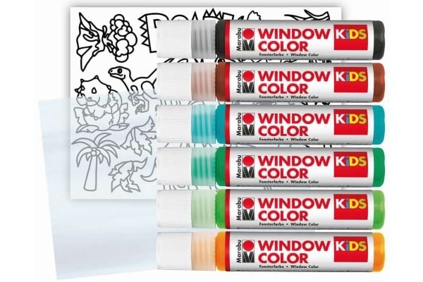 Fun & Fancy dinosaur 6x25 ml + motiver Fun & Fancy dinosaur 6x25 ml + motiver