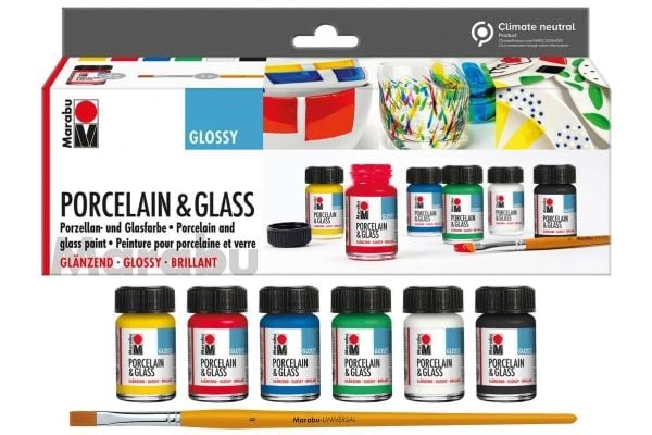 Startset för porslin & glas glossy 6x15 ml Startset för porslin & glas glossy 6x15 ml