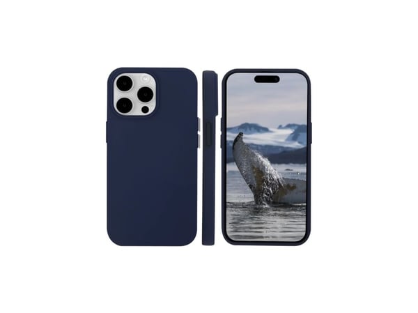 dbramante1928 Iceland Ultra - Baksidedeksel for mobiltelefon - MagSafe-samsvar - resirkulert plast, D3O - blå - for Apple iPhone 15 Pro Max
