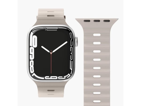 Vonmählen Wave Band, Band, Smartklokke, Krem, Apple, Apple Watch 38 mm | 40 mm | 41 mm, Silikon