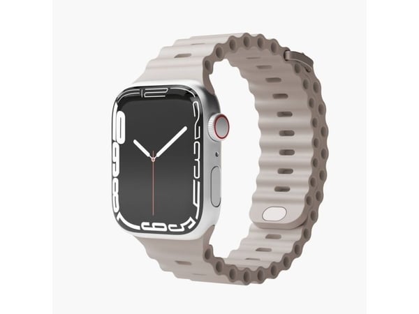 Vonmählen Wave Band, Band, Smartklokke, Krem, Apple, Apple Watch 38 mm | 40 mm | 41 mm, Silikon
