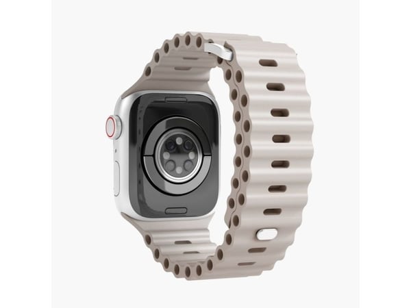 Vonmählen Wave Band, Band, Smartklokke, Krem, Apple, Apple Watch 38 mm | 40 mm | 41 mm, Silikon