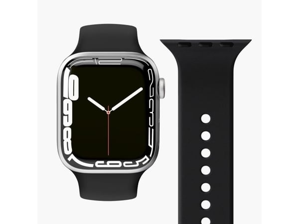 Vonmählen Classic, Band, Smartklokke, Svart, Apple, Apple Watch 38 mm | 40 mm | 41 mm, Silikon