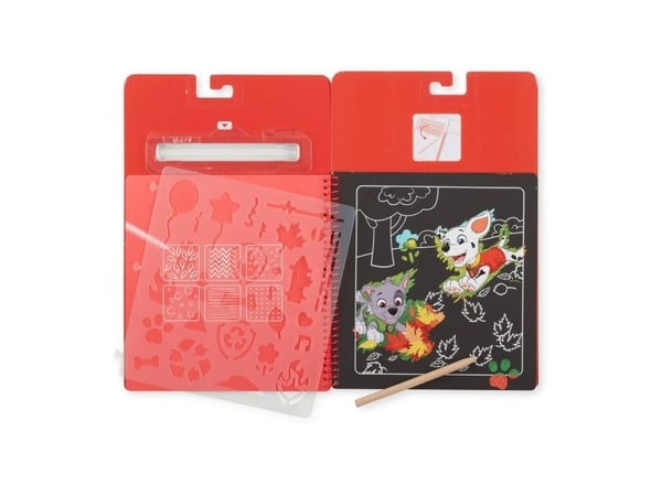 Melissa & Doug 33261, Graveringskunstsett for barn, 3 år, Papir, Flerfarget