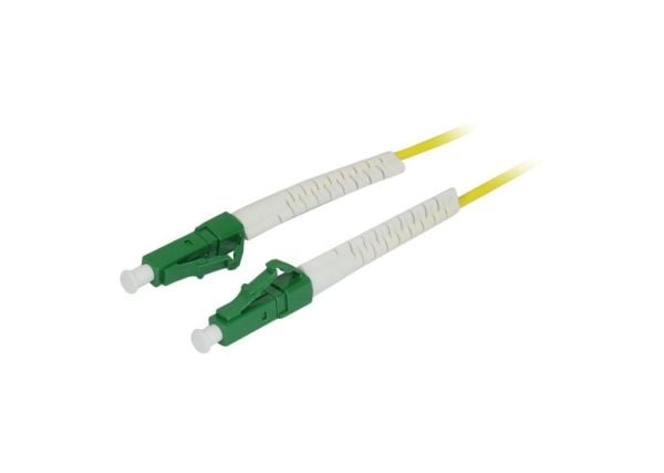 LWL fiberpatchkabel 20 m LC/APC till LC/APC, 9/125 µm OS2, G657A2, 2 mm flexibel, knäckskyddshylsa, Synergy21 LWL fiberpatchkabel 20 m LC/APC till LC/APC, 9/125 µm OS2, G657A2, 2 mm flexibel, knäckskyddshylsa, Synergy21