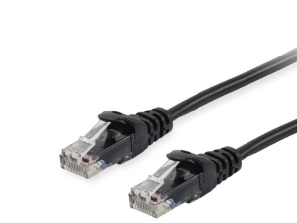 Equip 603056, 7,5 m, Cat6a, U/UTP (UTP), RJ-45, RJ-45, Sort