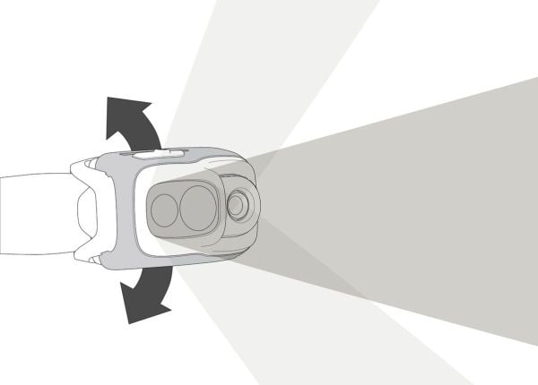 Petzl SWIFT RL, Hodebåndslommelykt, Sort, Oransje, Hvit, Knapper, IPX4, Batterinivå, CE, UKCA