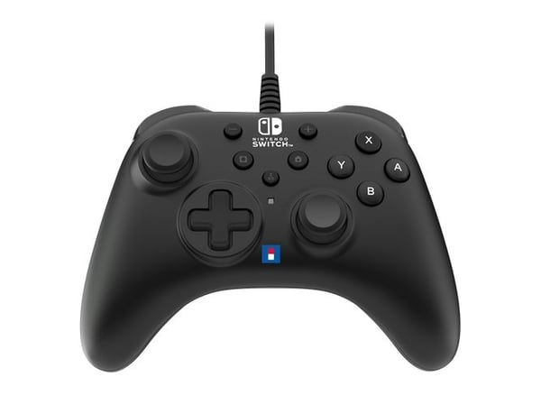 Hori HORIPAD Turbo, Pad-ohjain, Nintendo Switch, D-pad, Ohjauspainikkeet, Kotipainike, Turbopainike, Langallinen, Musta, 3 m